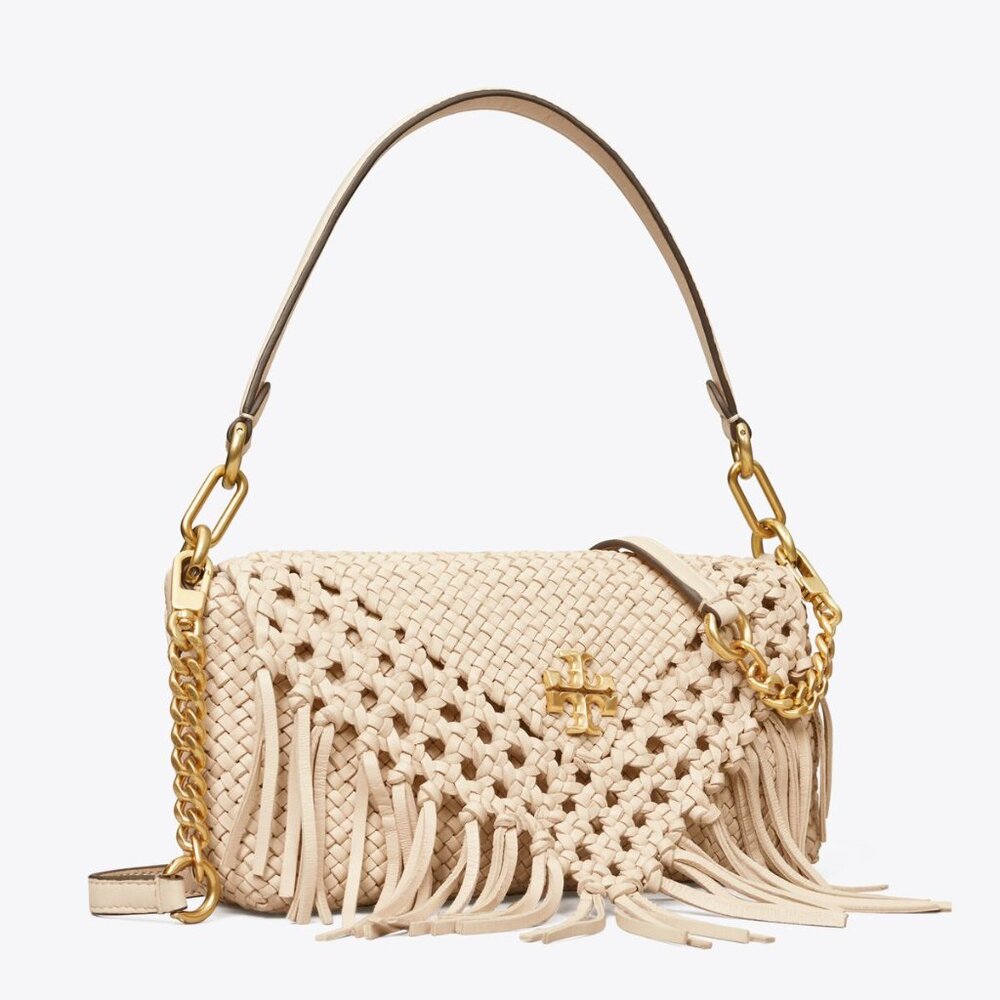 KIRA FRINGE SMALL FLAP SHOULDER BAG